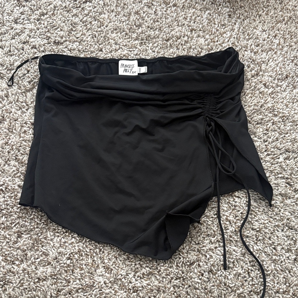 Black Ruched tube top